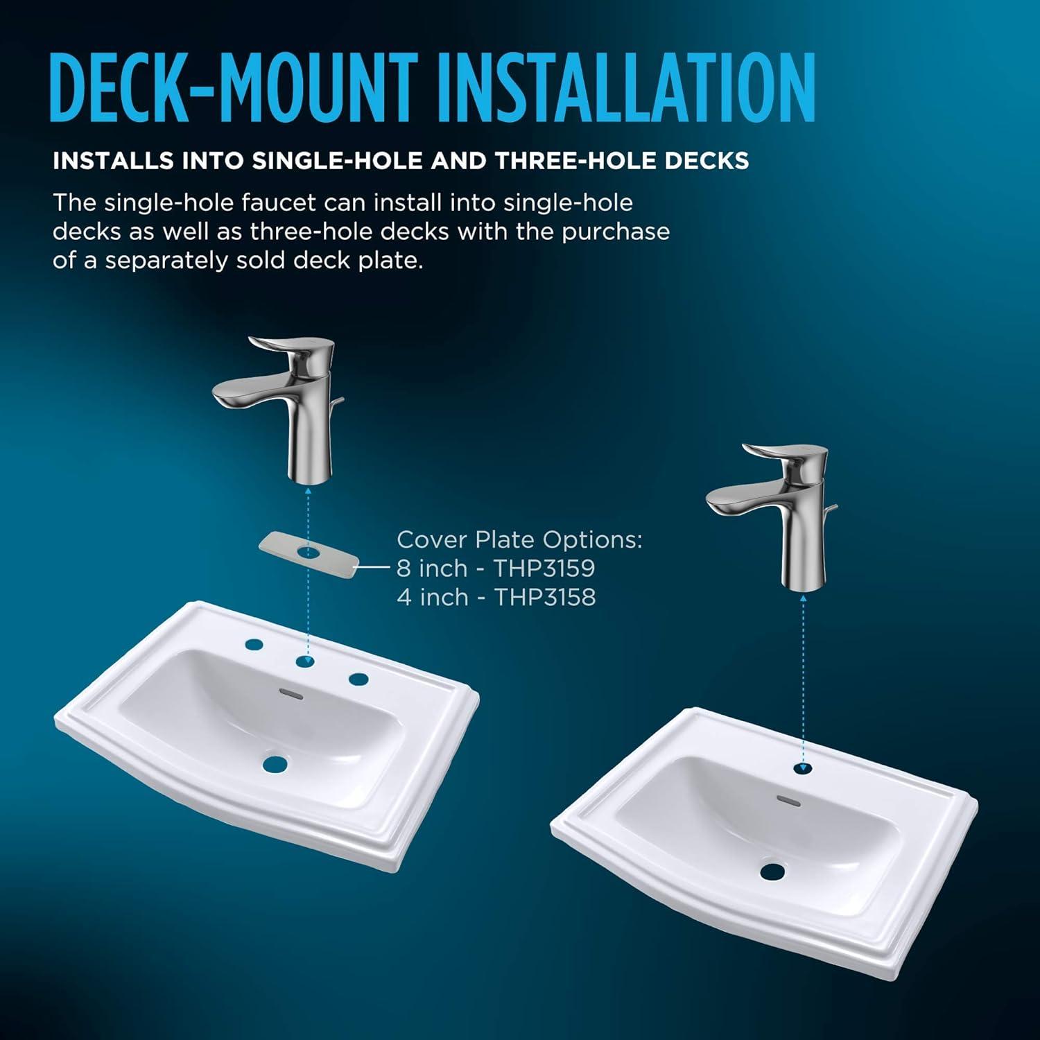 LF Single Hole Bathroom Faucet with Drain Assembly