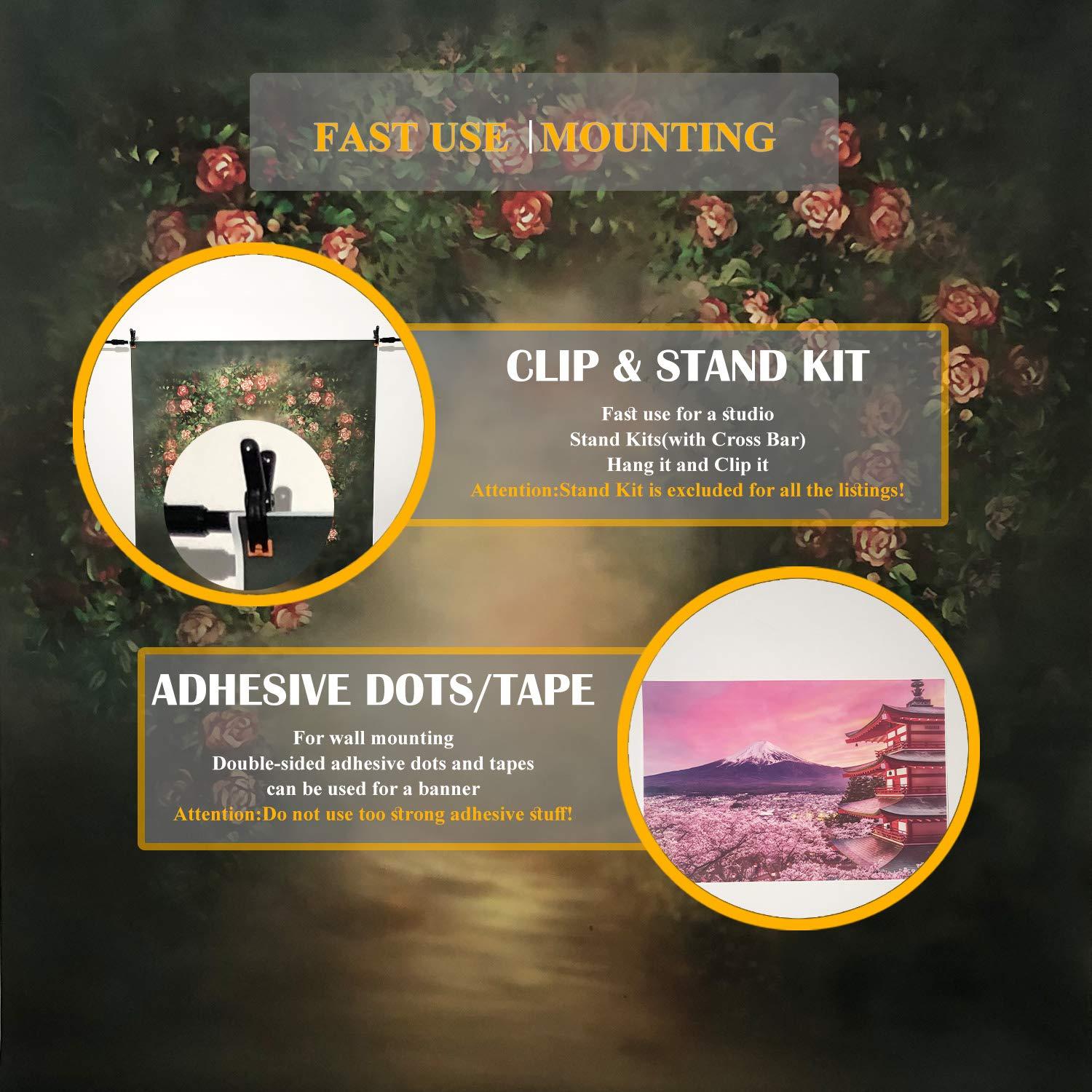 7x5ft Enchanted Forest Photo Background Fairy Tale Magic Big Tree Mushroom Princess Girl Birthday Party Decorations Banner Backdrops for Photography P3520W-B