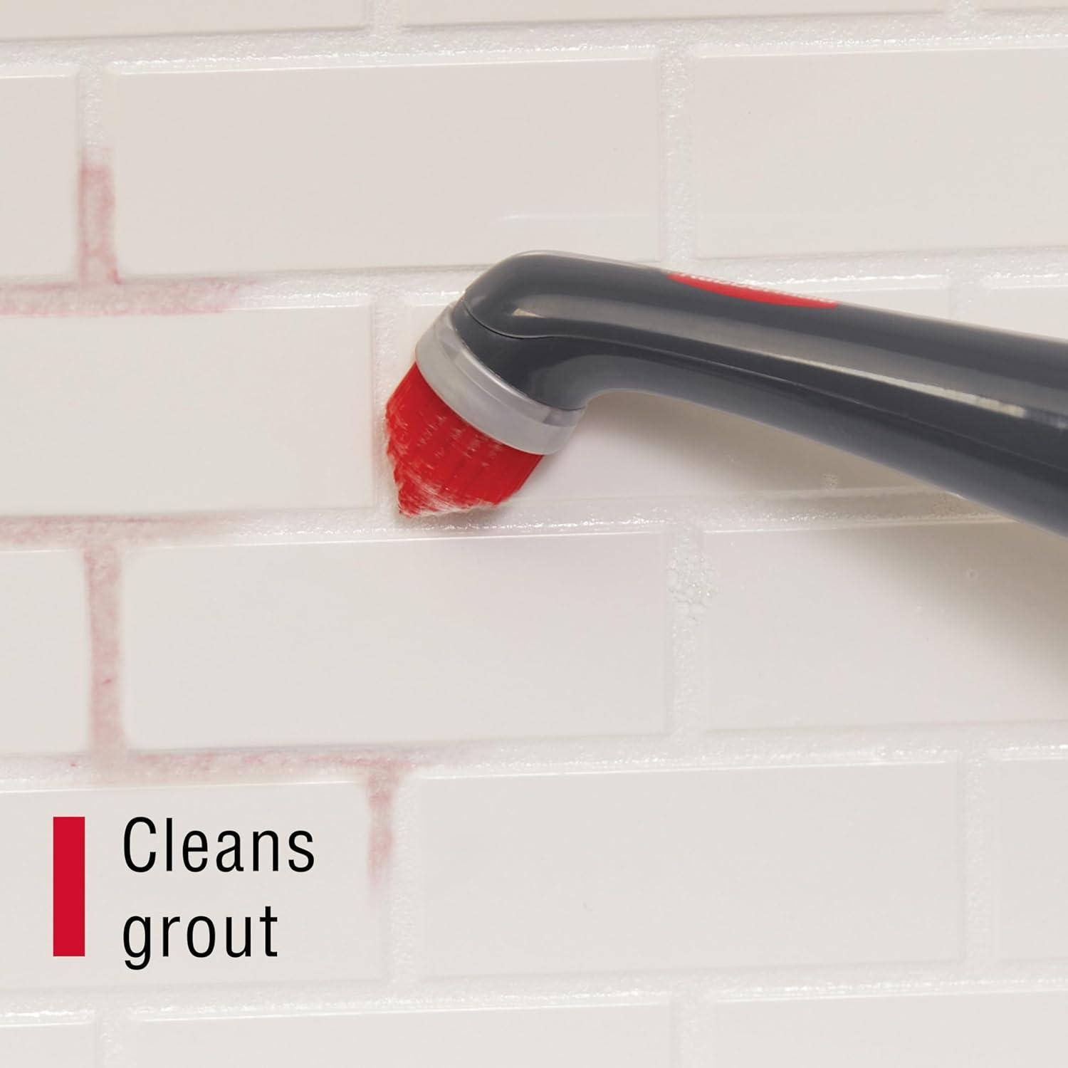 Rubbermaid Power Scrubber with 1 All-Purpose Scrubbing Head and 1 Grout Scrubbing Head