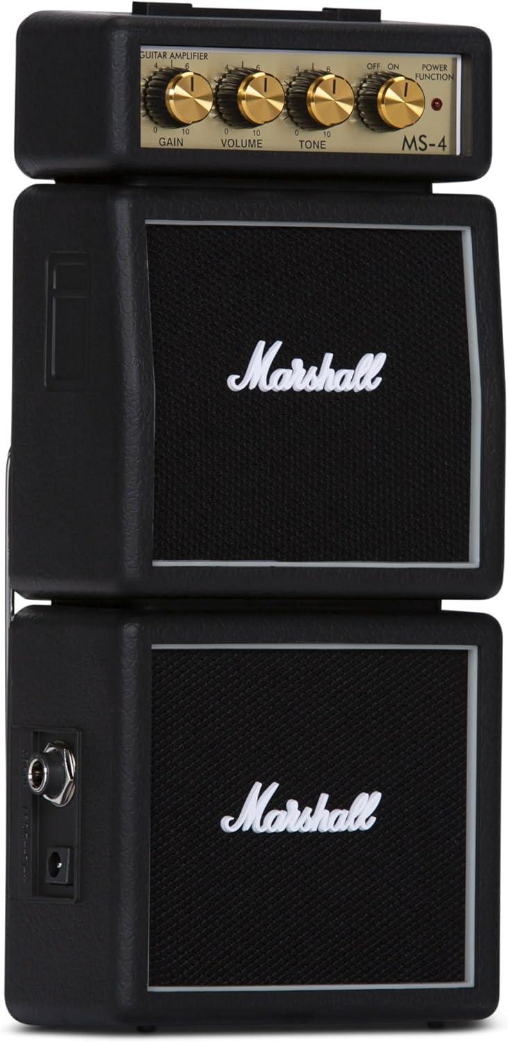 Marshall MS-4 Black Mini Battery-Powered Guitar Amplifier