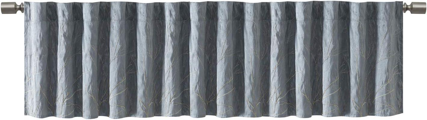 Andora Faux Silk Embroidered Window Valance