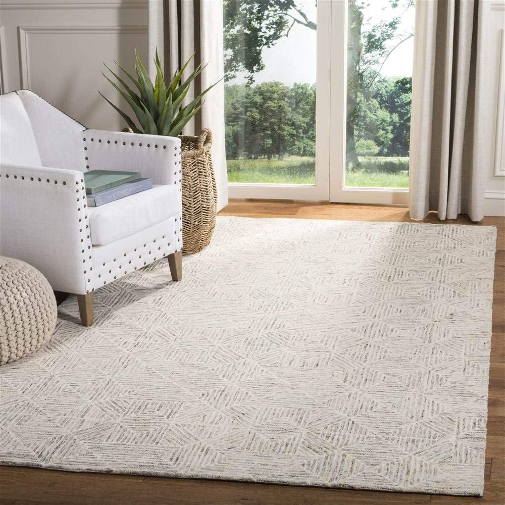 Abstract ABT763 Handmade Indoor Area Rug - Light Blue - 6'x9' - Safavieh
