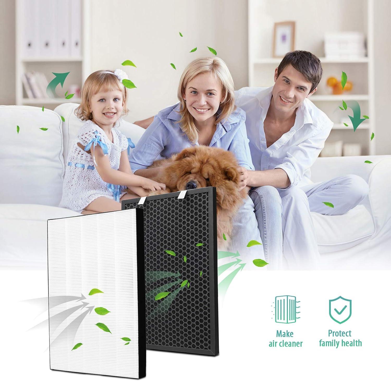 Air220 Air320 Filter 2678 Post Filter and 2677 Activated Carbon Pre Filter for Bissell Air220 Air320