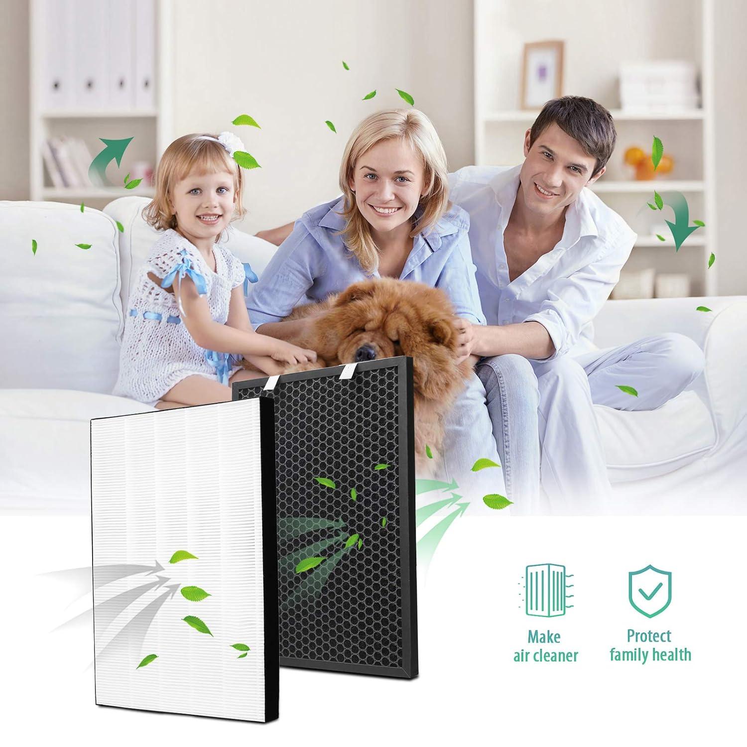 Air220 Air320 Filter 2678 Post Filter and 2677 Activated Carbon Pre Filter for Bissell Air220 Air320