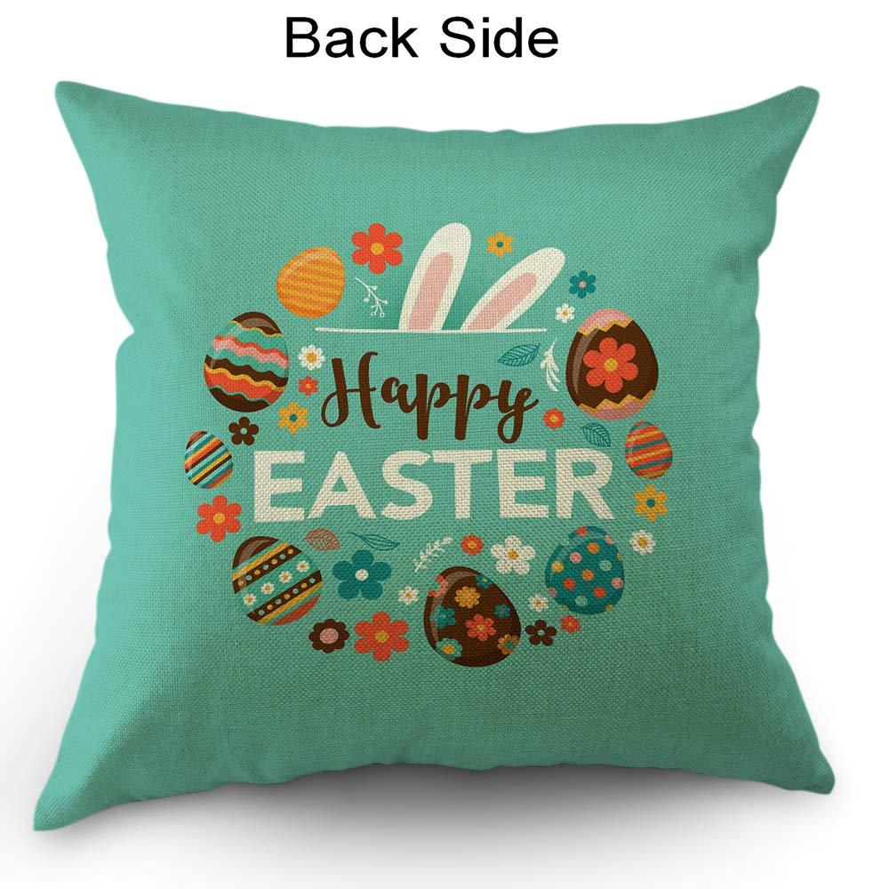 Patriotic Eagle and American Flag Cotton Linen Throw Pillow