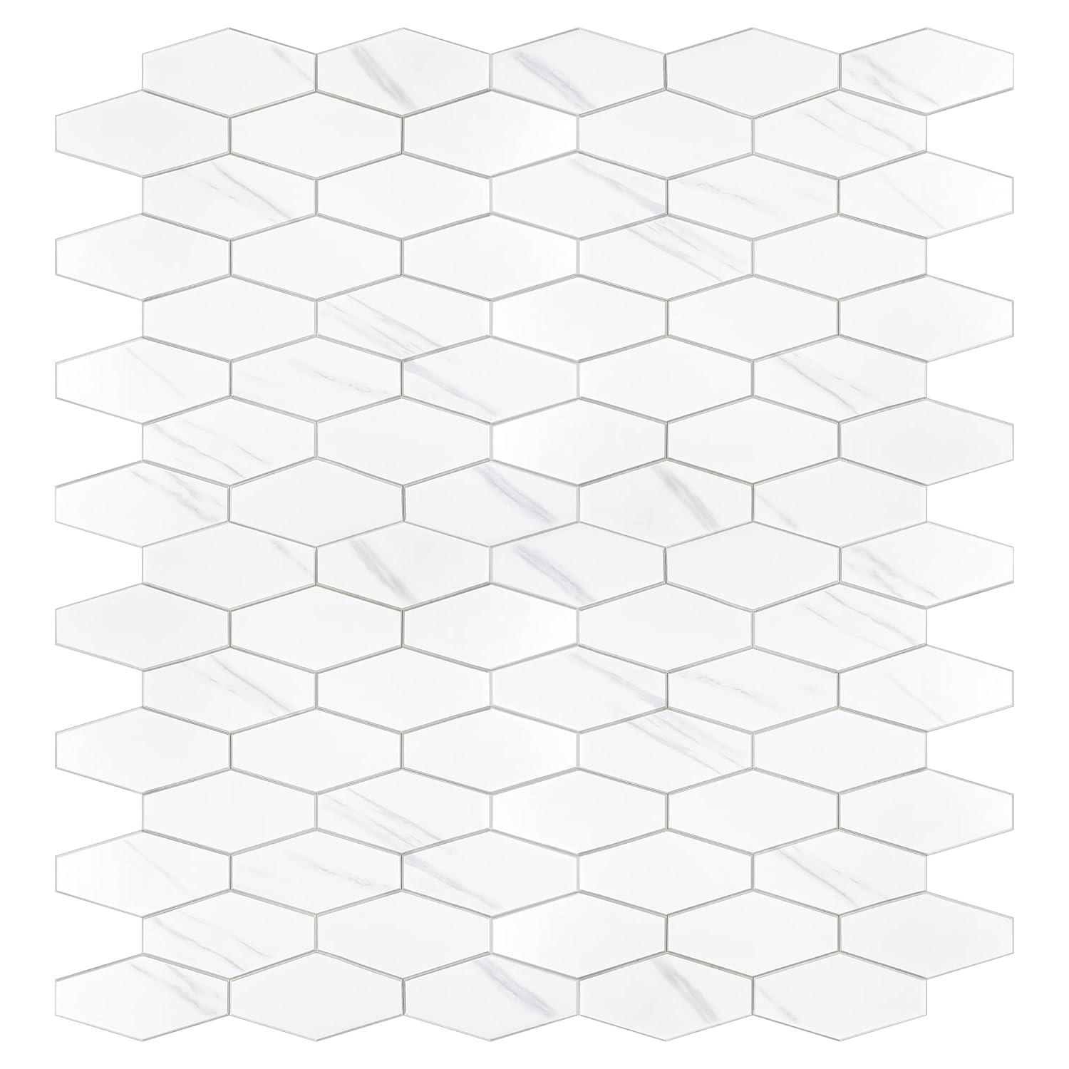 Avant Decor 4'' W x 2'' L Engineered Stone Peel and Stick Mosaic Tile