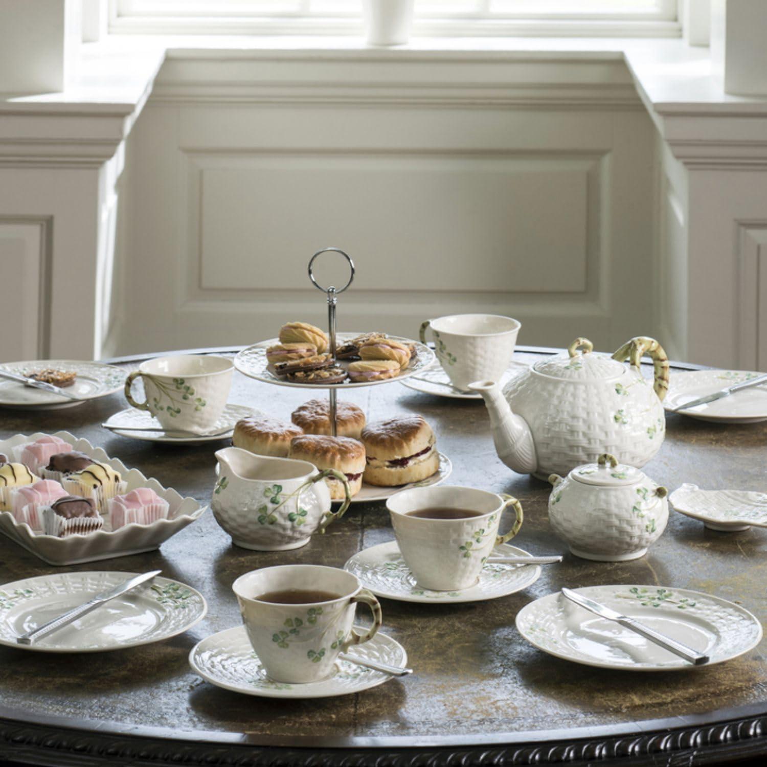 Belleek Shamrock Teapot