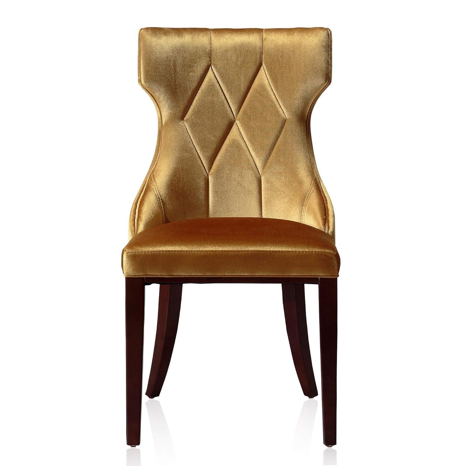 Set of 2 Reine Velvet Dining Chairs - Manhattan Comfort