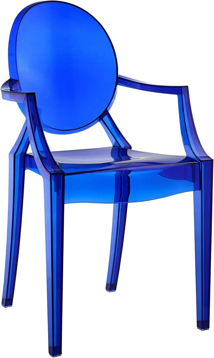 Aqua Breeze Transparent Plastic Arm Chair