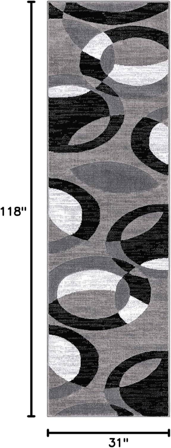 Well Woven Casual Modern Styling Shapes Circles Area Rug