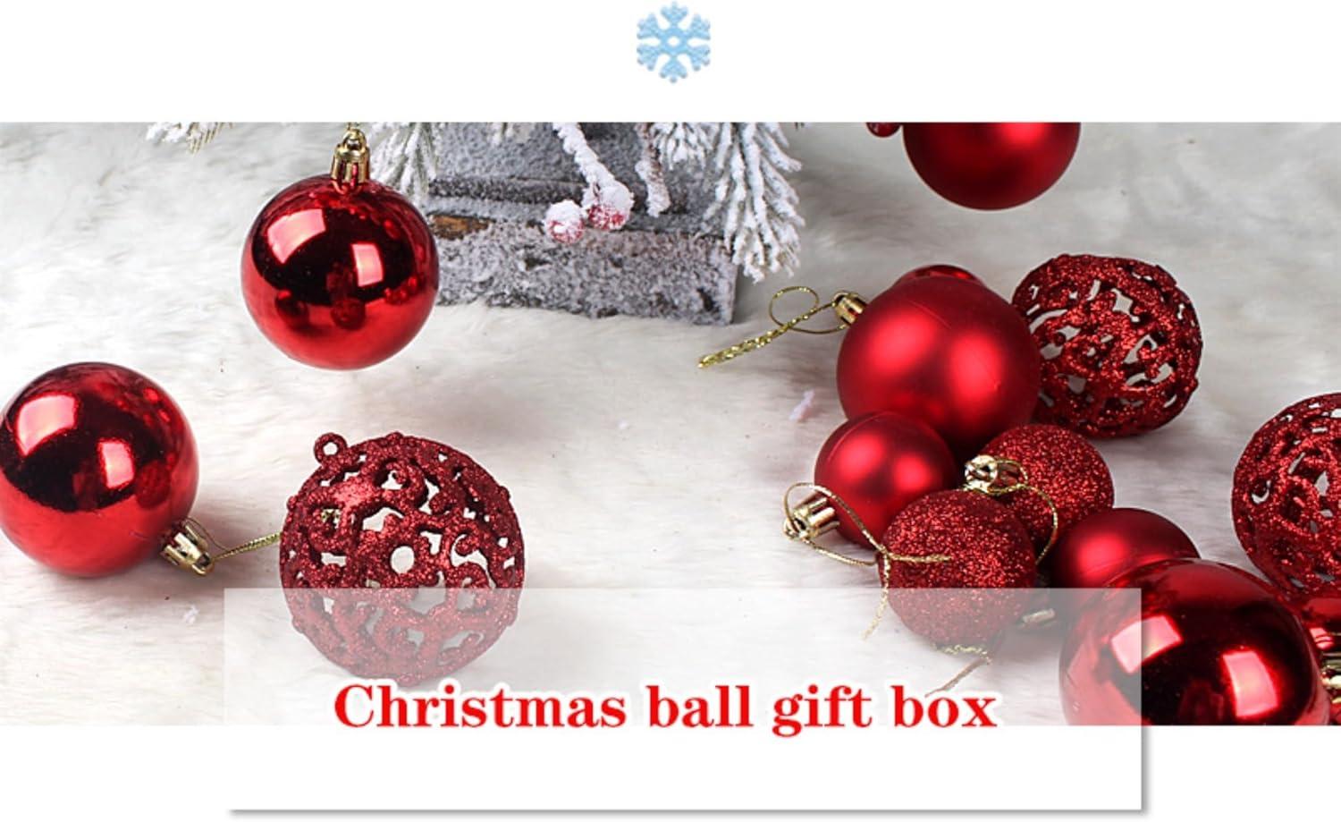 100Pc Christmas Ball Ornaments Shatterproof Balls For Christmas Tree Decoration Household Pendant