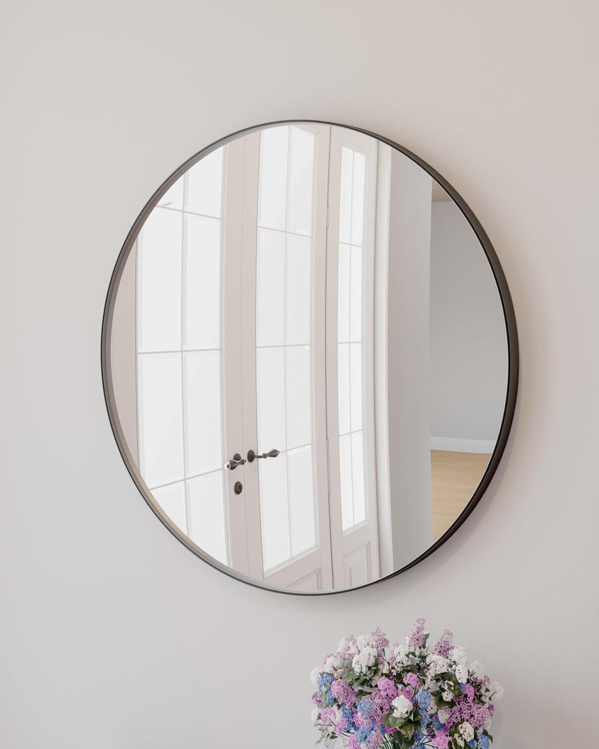 Design House Kenna 28" Round Wall Accent Mirror