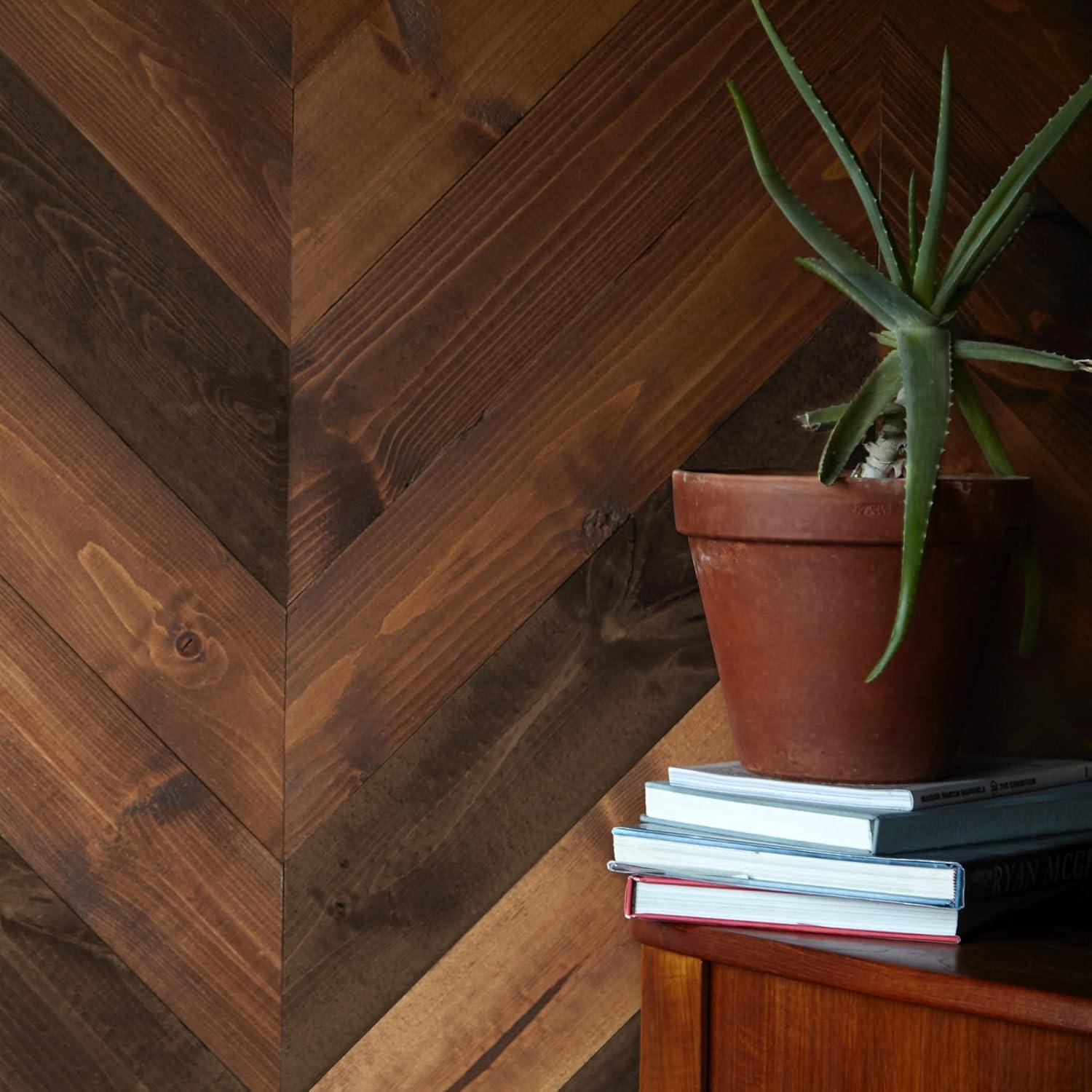 Timeline Skinnies 5.5" x 47.5" Solid Wood Wall Paneling, Raw Pine