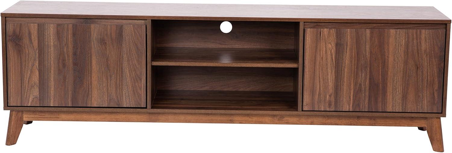 Flash Furniture Hatfield Mid-Century Modern TV Stand for up to 64 inch TV's - Media Center with Adjustable Center Shelf and Dual Soft Close Doors