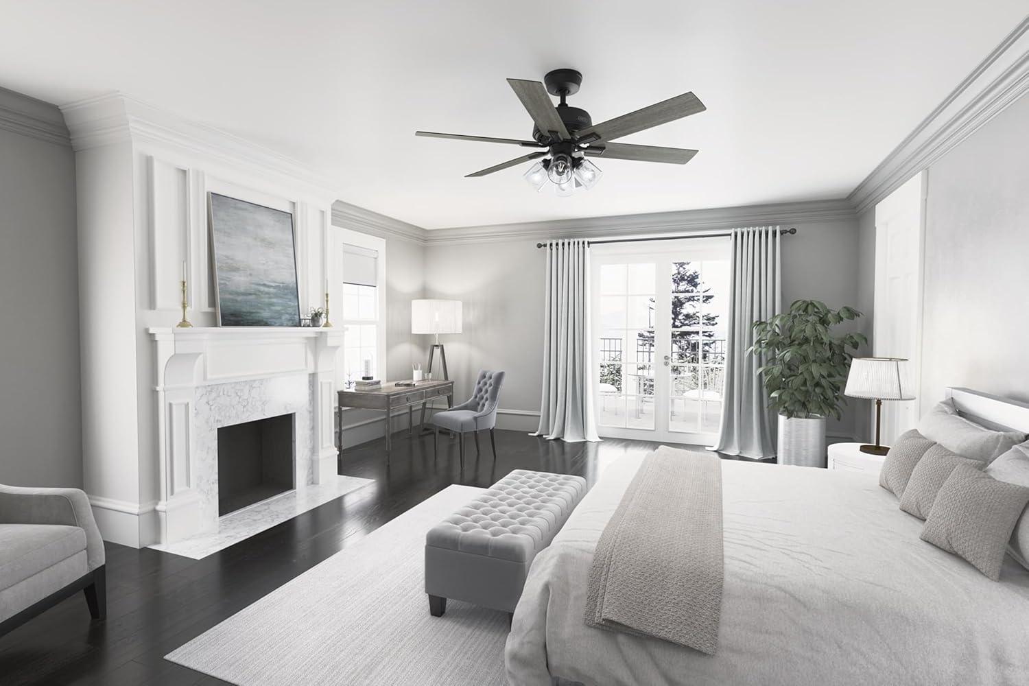 Hunter 52 Inch Fonthill ENERGY STAR® Hunterexpress Ceiling Fan With Lights And Remote