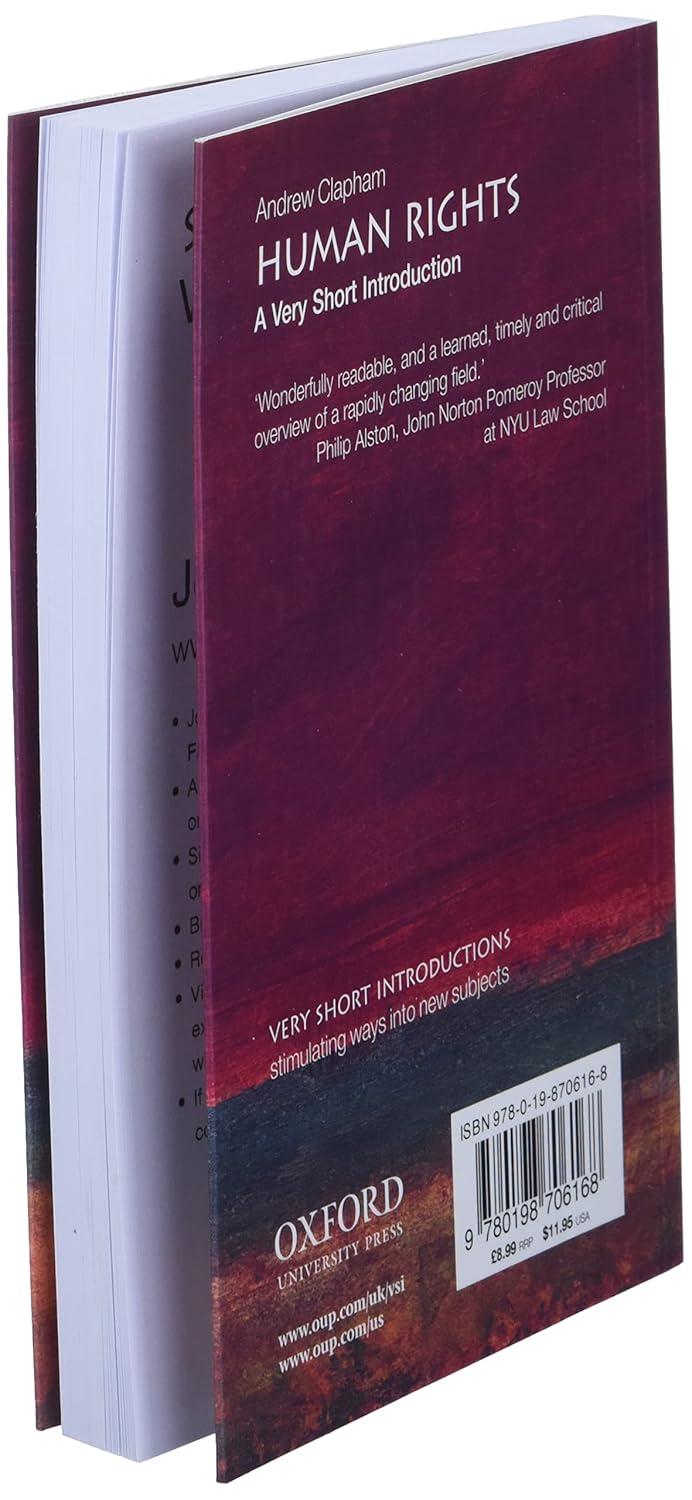 Human Rights: A Very Short Introduction, Red Hardcover Book