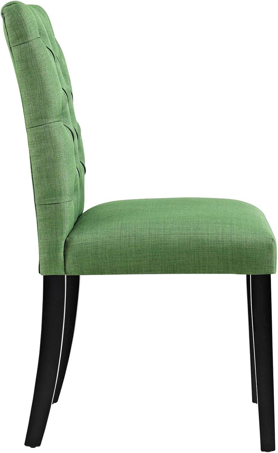 Kelly Green Tufted Upholstered Parsons Side Chair