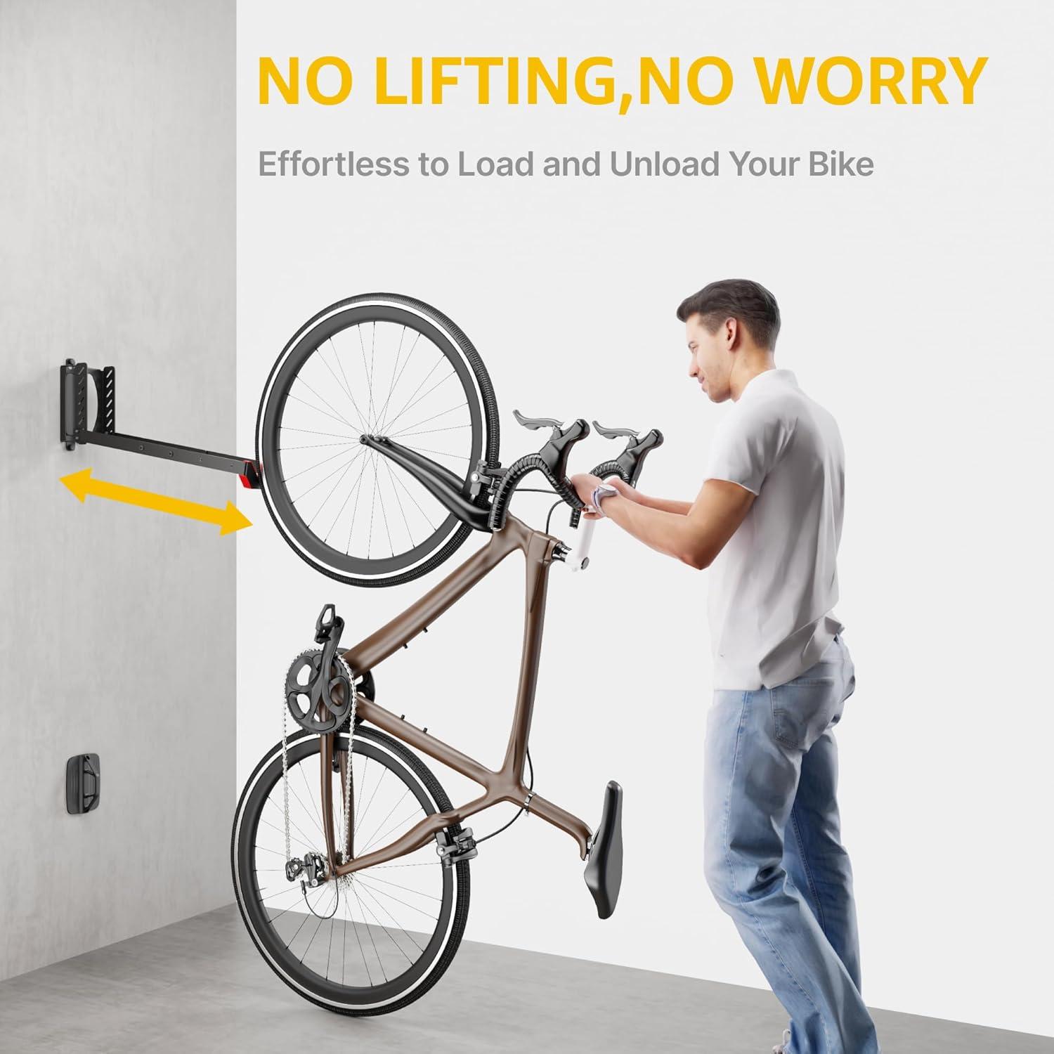 Bike Hangers For Garage, Space-Saving Bike Rack Garage