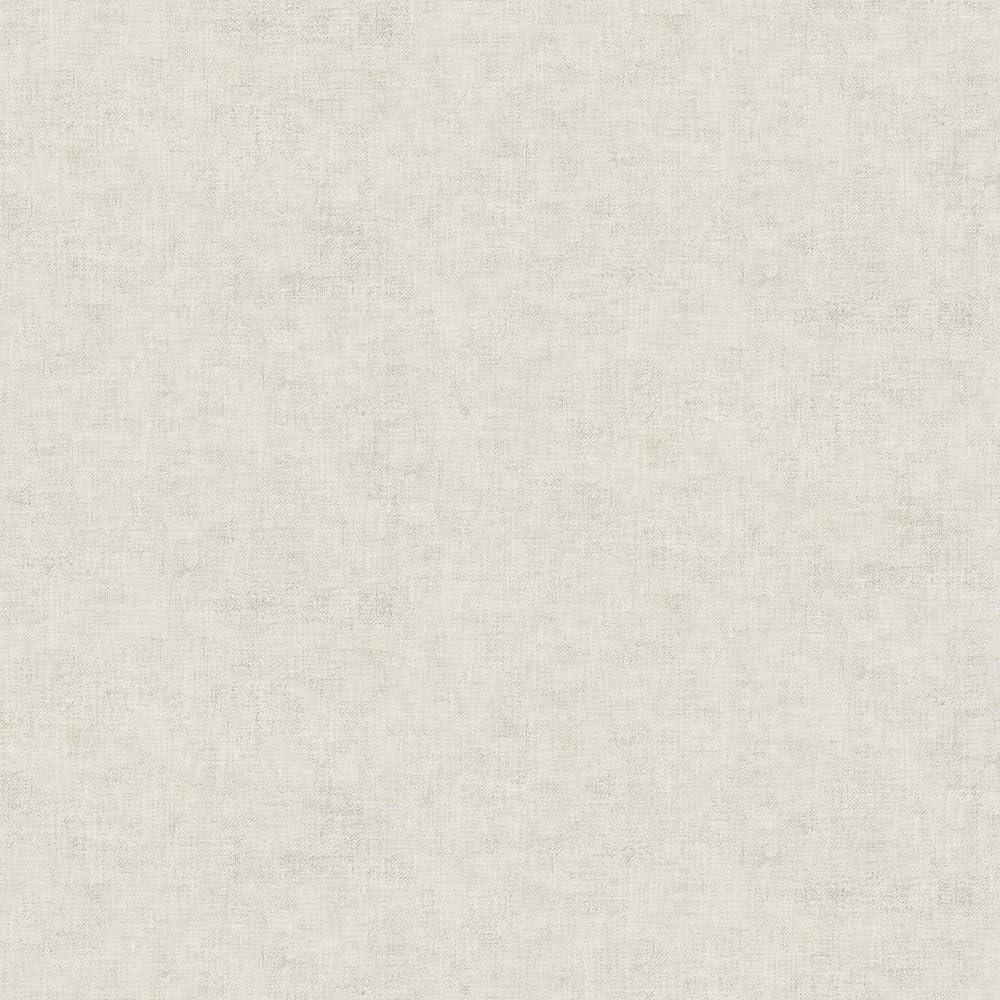 Beige and Gray Pre-pasted Linen Embossed Wallpaper