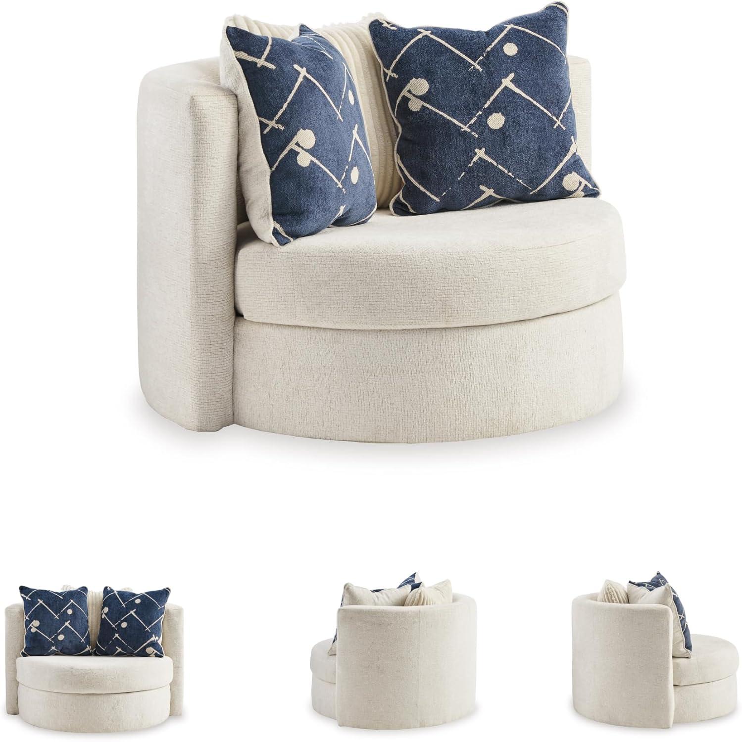 Ebern Designs Wydmondham Upholstered Swivel Accent Chair