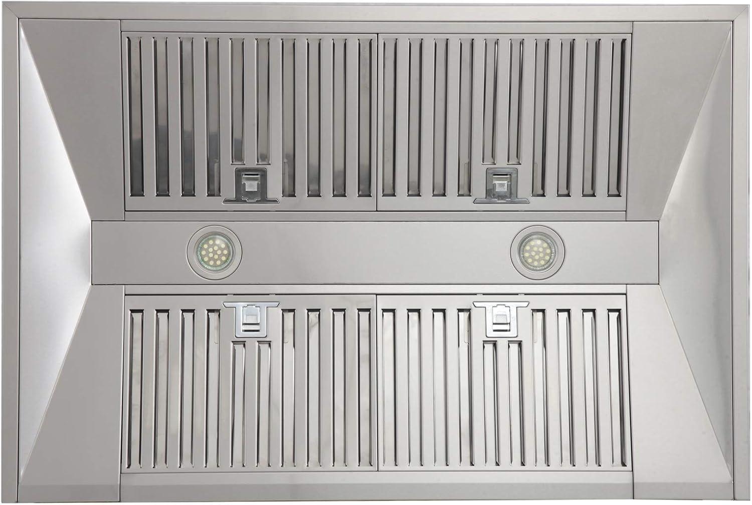 Kucht Kucht 36" Stainless Steel 900 CFM Wall Range Hood with Baffle Filter