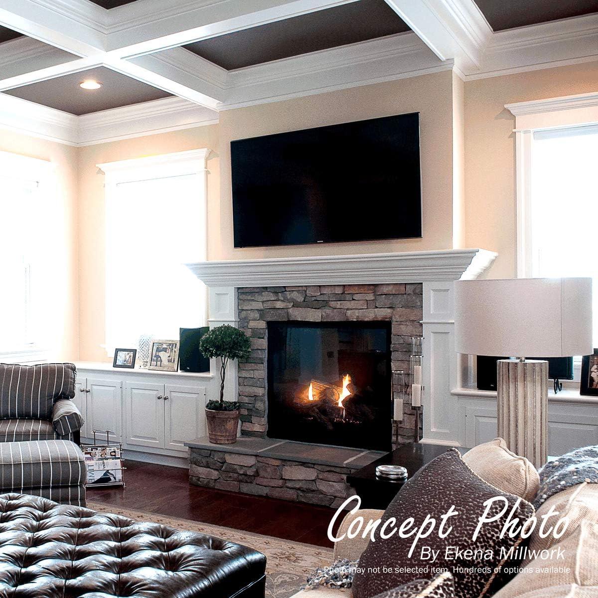 Ekena Millwork 3 1/2"H x 3/4"P x 94 1/2"L Benson Acanthus Leaf Chair Rail