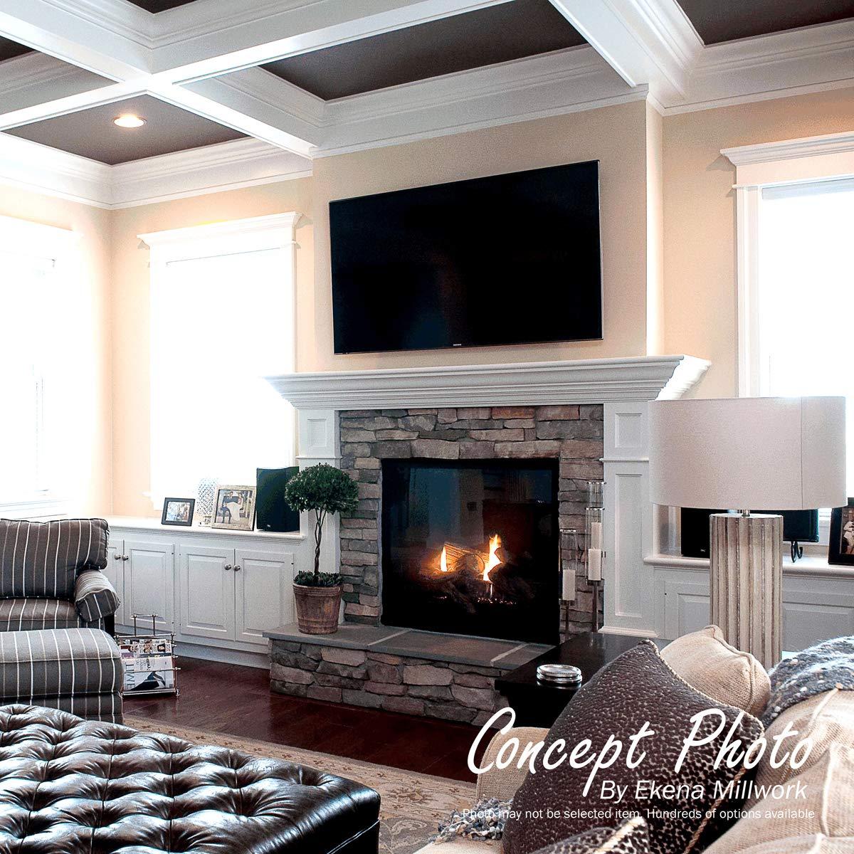 Ekena Millwork 3 1/2"H x 3/4"P x 94 1/2"L Benson Acanthus Leaf Chair Rail