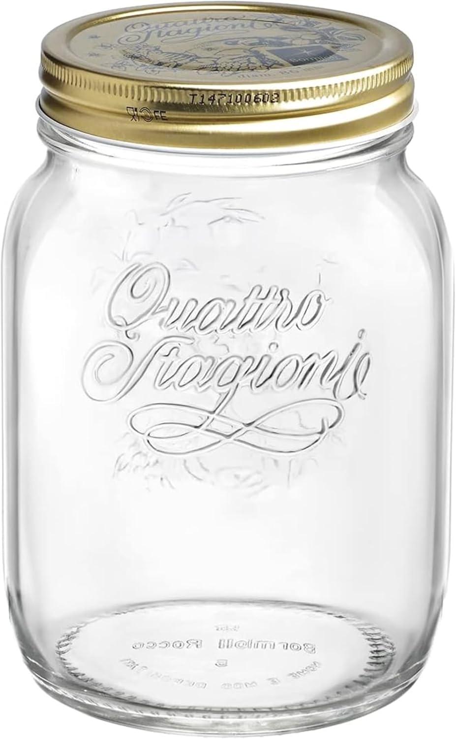 Bormioli Rocco Quattro Stagioni Food Jar wide Mouth (Set of 6)
