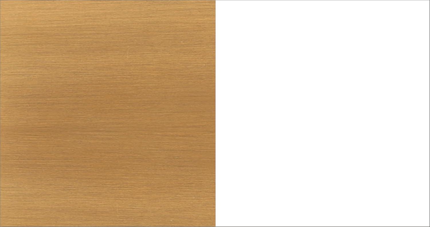 REXTON 13 in. 2-Light 60-Watt Contemporary Matte White Semi- Flush Mount with Matte White with Gold Metal Shade