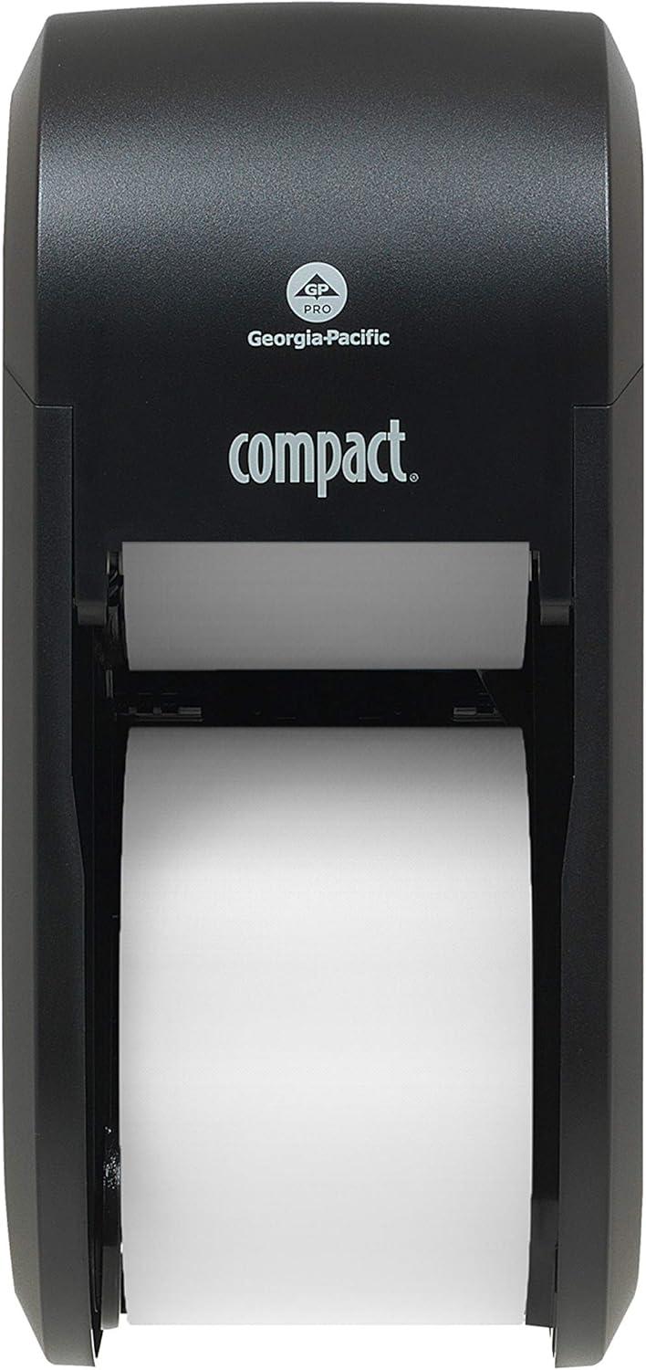 Georgia Pacific  Black Vertical Double Roll Toilet Paper Dispenser