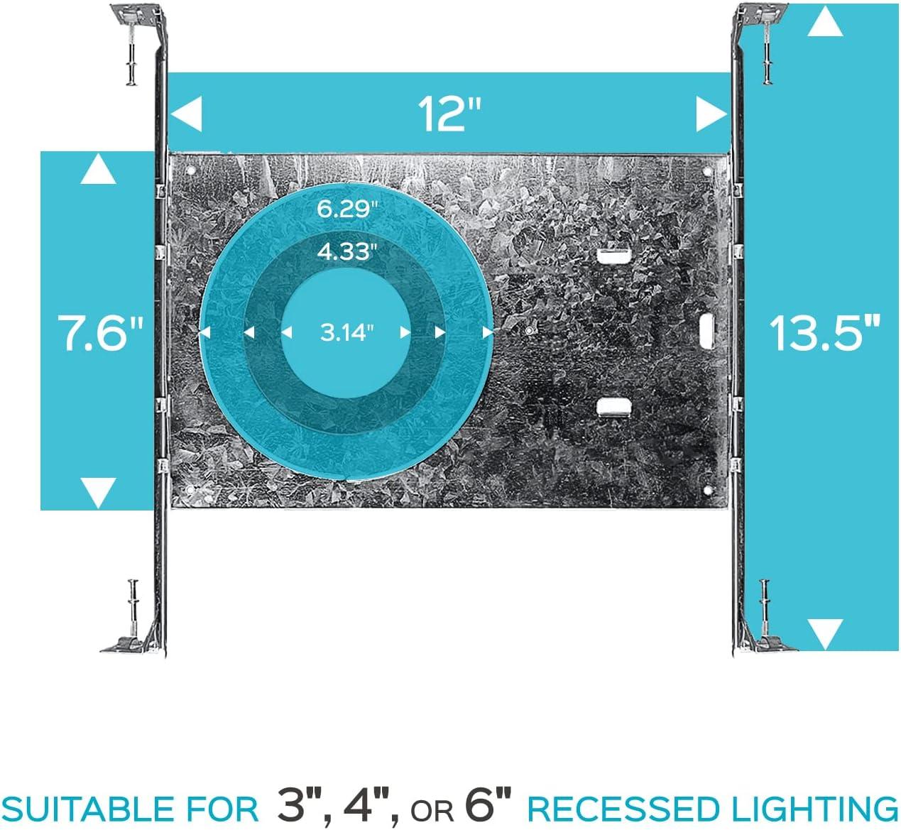 Modern Extendable Metal LED Recessed Lighting Mounting Plate