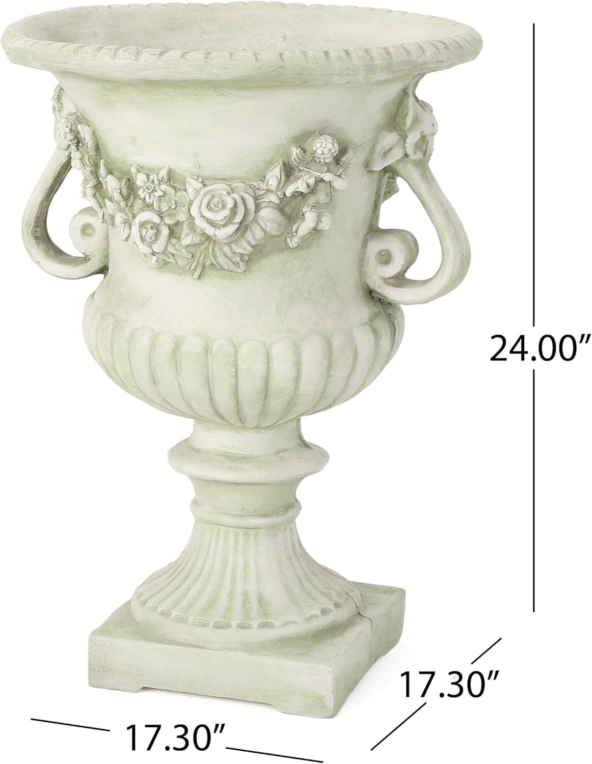 Fleur De Lis Living Exquisite Decorative Urn for Transforming Outdoor Spaces into Paradise