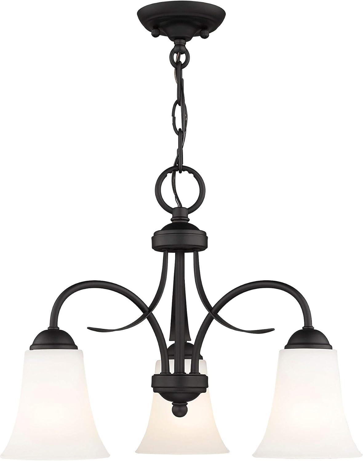Livex Lighting Ridgedale 3 - Light Flush Mount in  Black