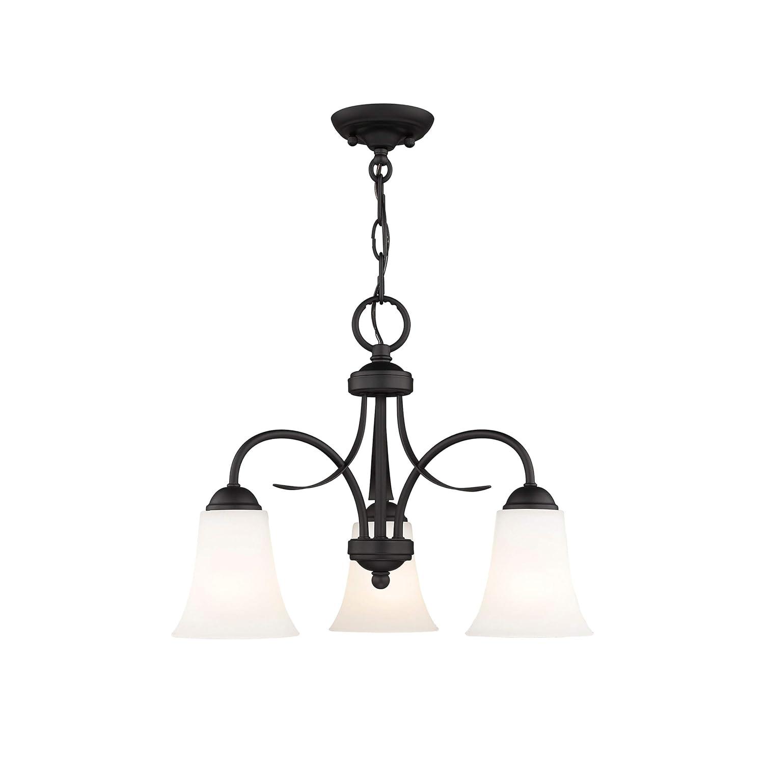 Livex Lighting Ridgedale 3 - Light Flush Mount in  Black