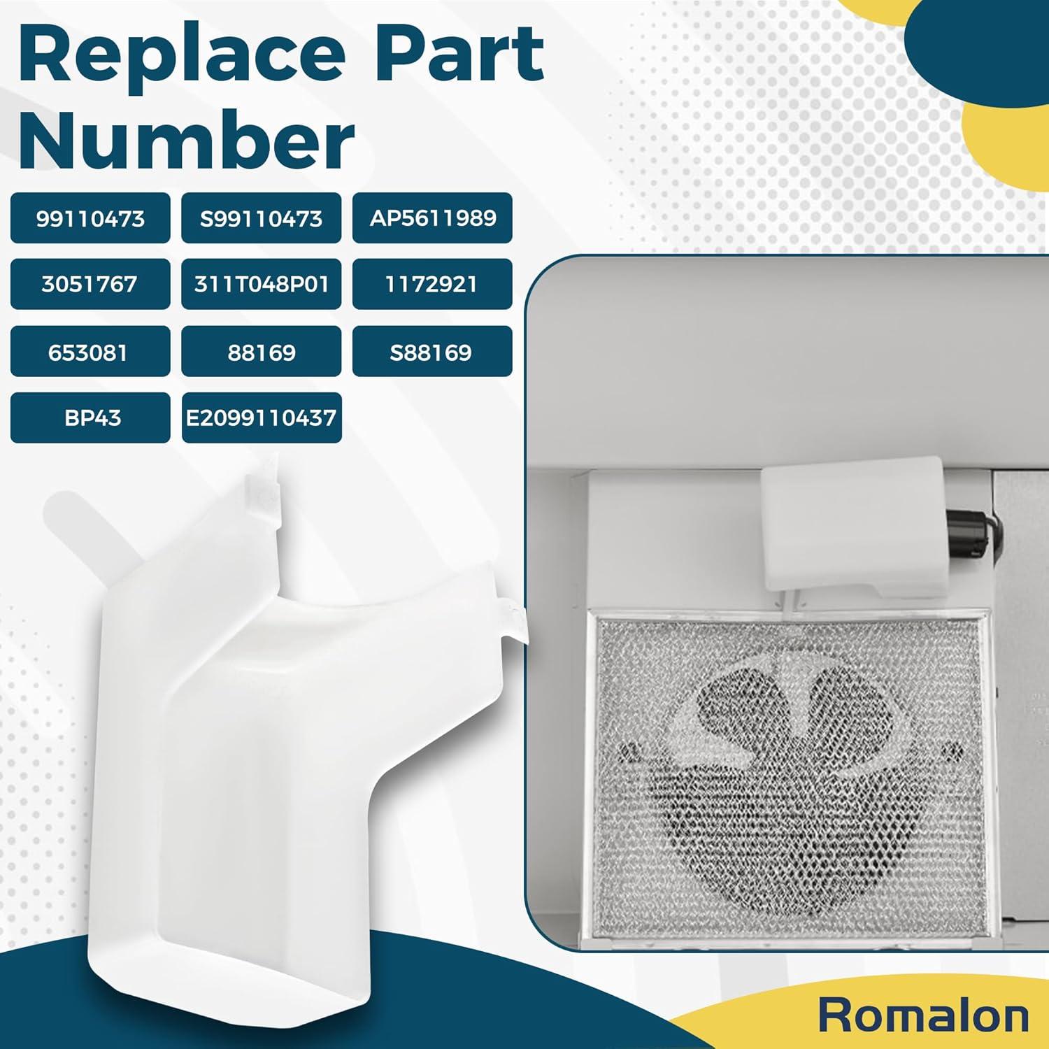 WeiLaiKeQi 99110437 Range Hood Light Lens Cover Lightweight Easy to Install Replacement