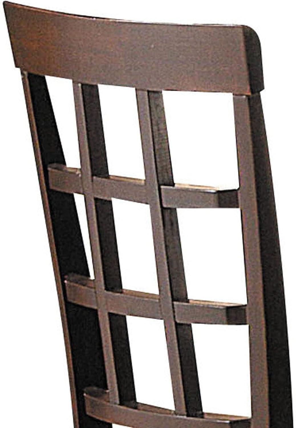 Acme Furniture Cardiff Wood Side Chair in Chocolate Espresso and Dark Brown MFB (Set of 2) - Indoor