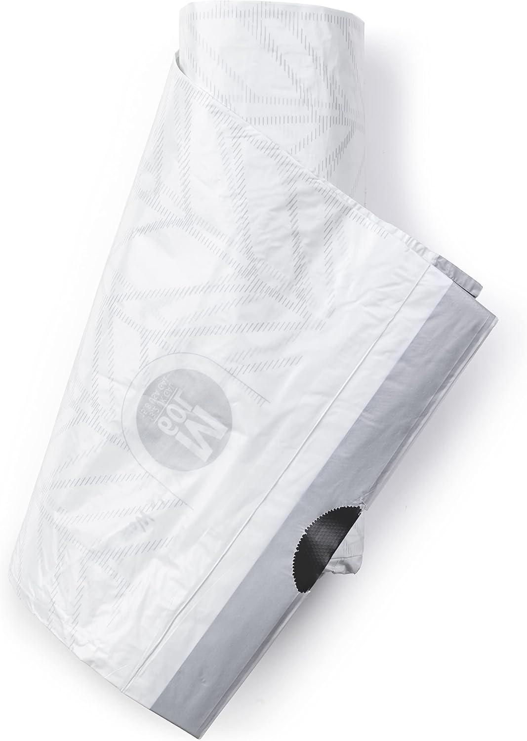Brabantia PerfectFit Trash Bags with Drawstring Handles, Code M, 16 gallon (60L), 120 Count