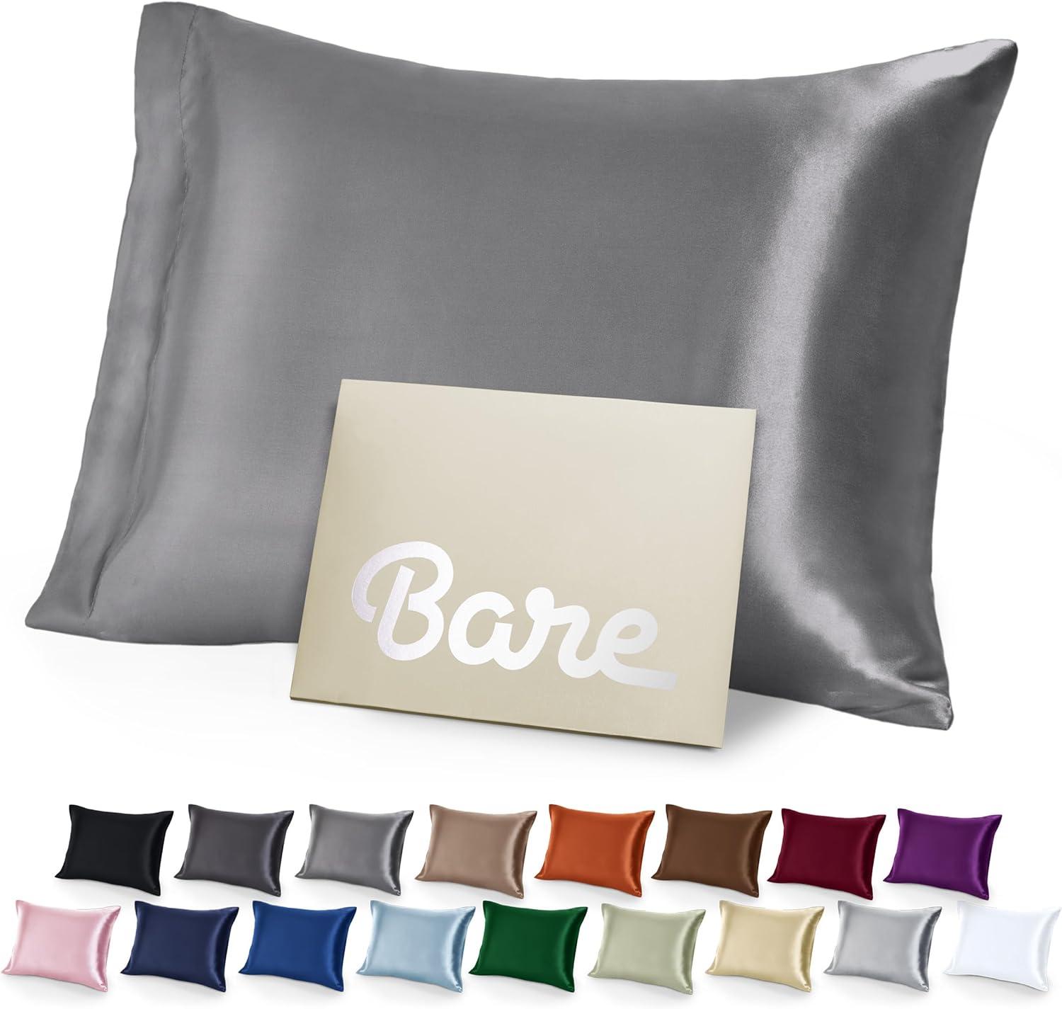 Bare Home 100% Mulberry Silk Pillowcase Envelope Closure