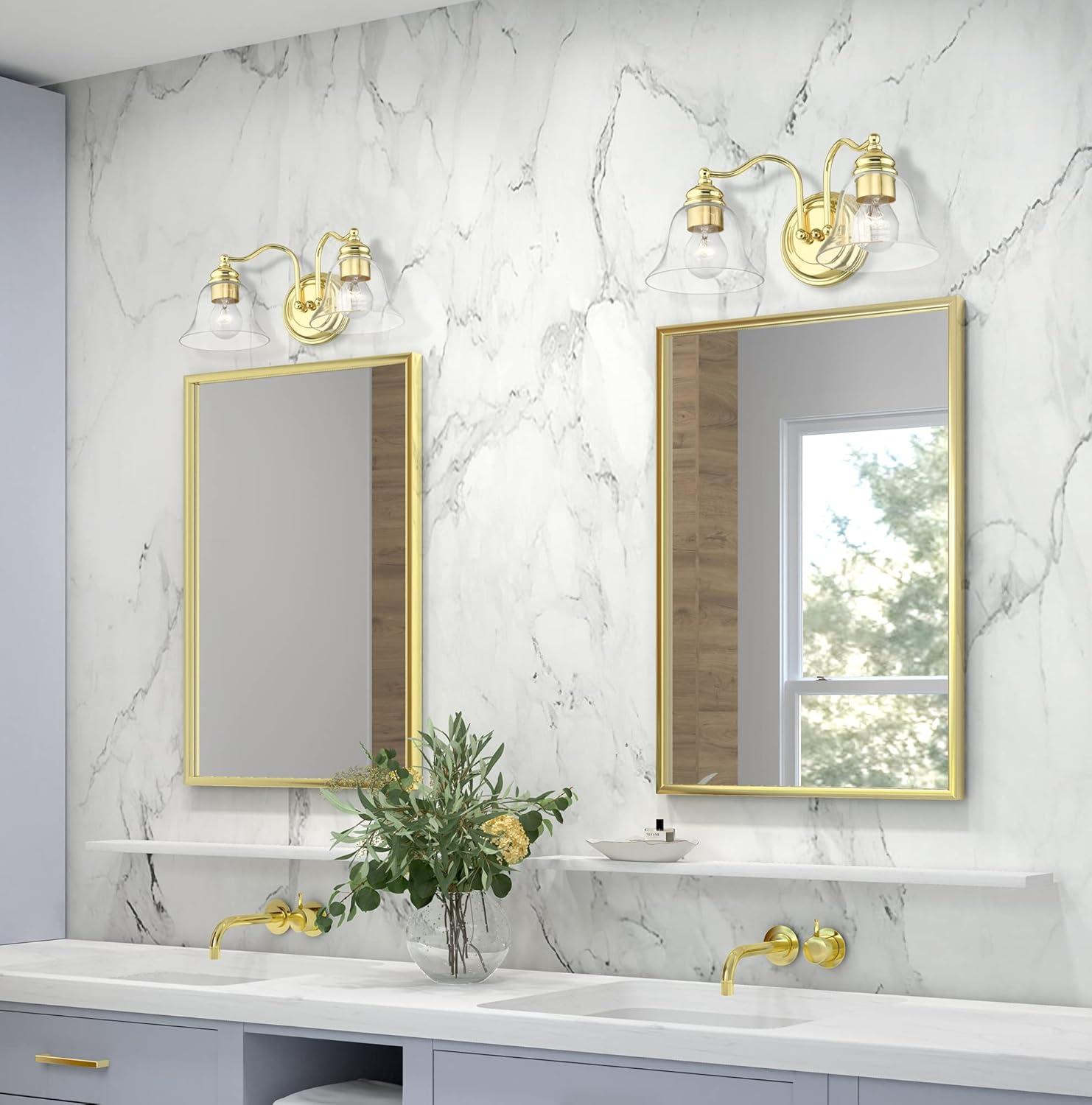 Livex Lighting Moreland 2 - Light Vanity in  Polished Brass