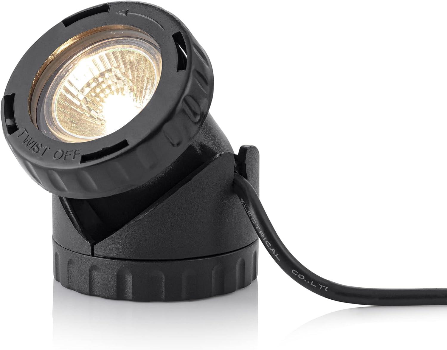 Black Cord Electric Integrated LED Spotlight