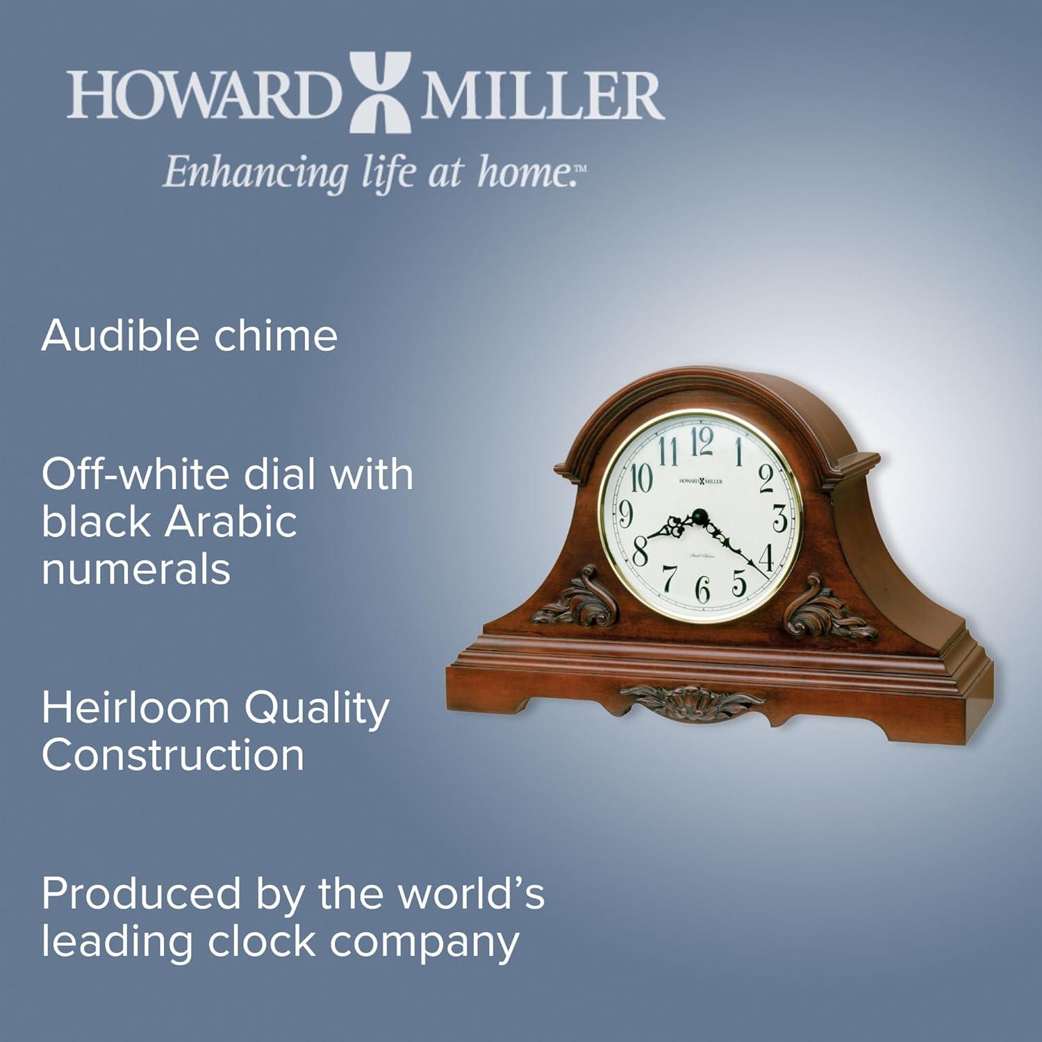 Howard Miller 635127 Sheldon Mantel Clock 635127 Americana Cherry