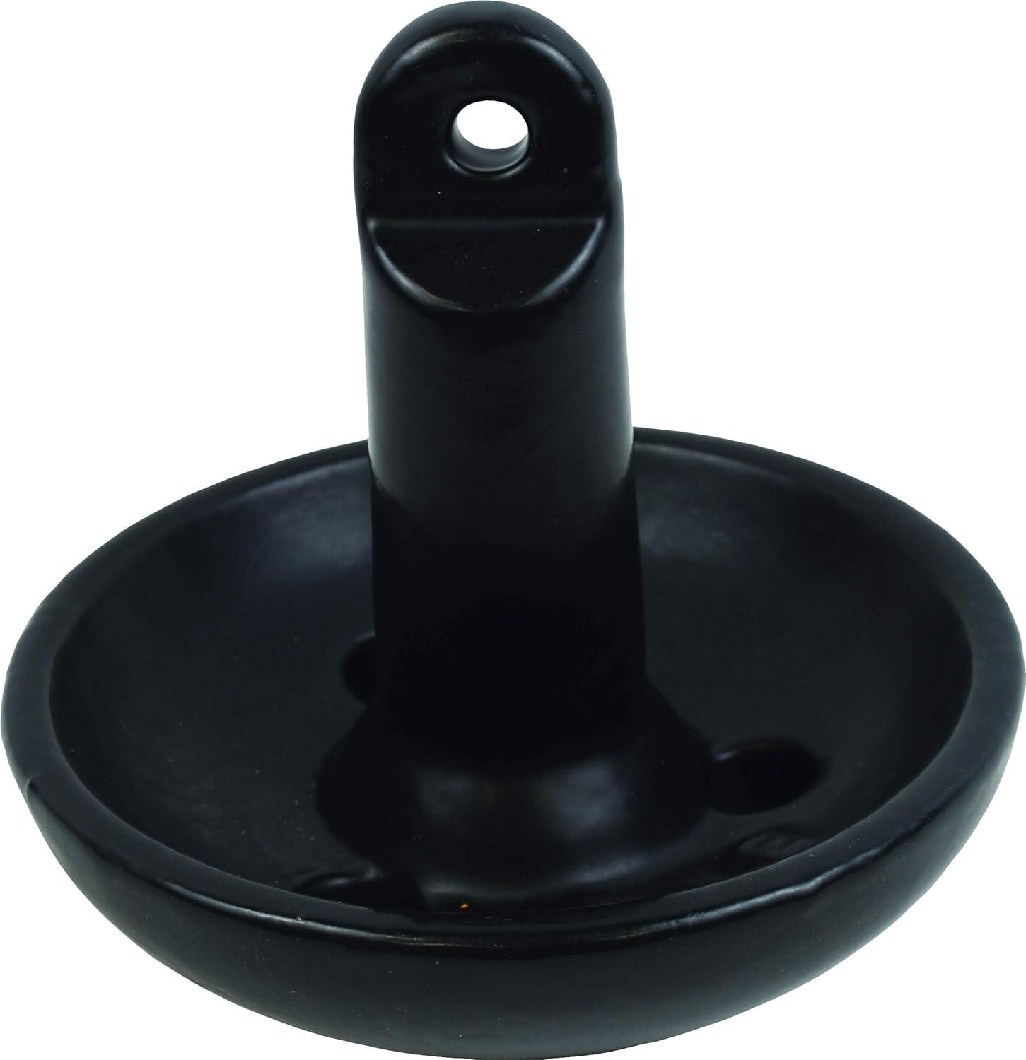 Jia ma sha 9943B1 Solid Cast Iron 15-Pound Mushroom Boat Anchor, Black PVC-Coated Finish