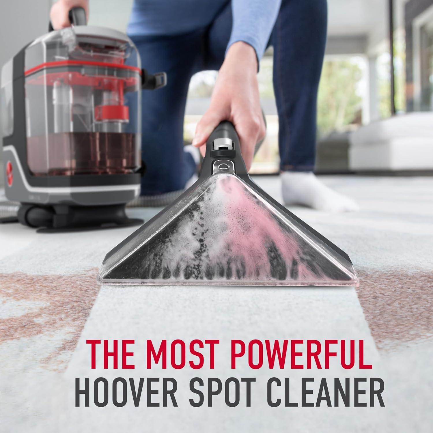 Hoover CleanSlate XL Deep Cleaning Spot Steam Cleaner: Portable Carpet & Upholstery Cleaner, Electric, 0.75L Tank, 22ft Cord