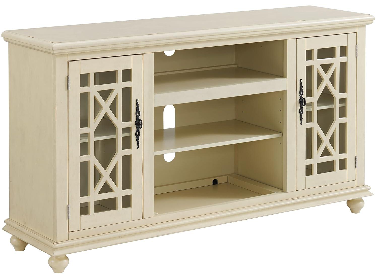 Martin Svensson Home Elegant 2 Door Antique White 63" TV Stand
