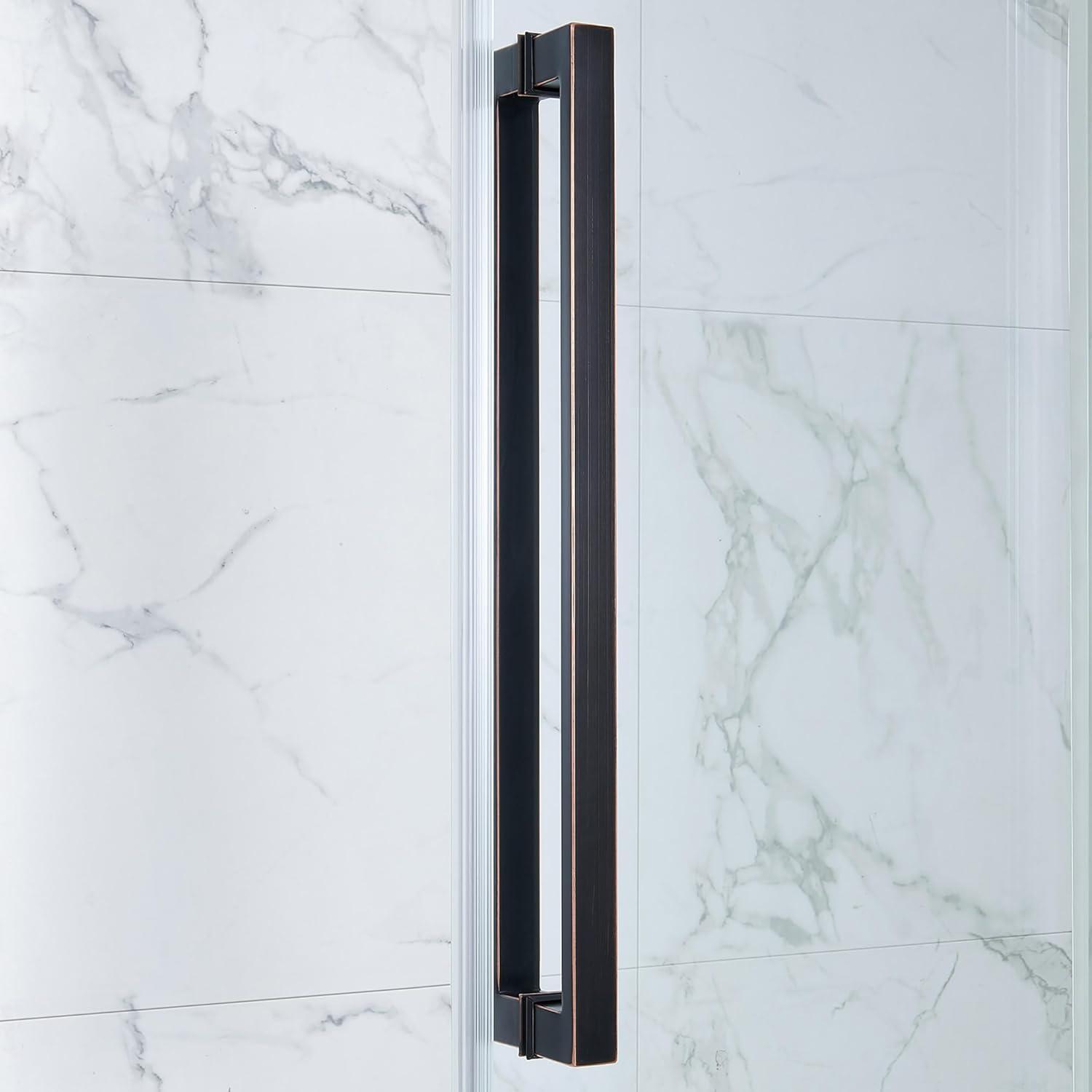 OVE Decors Bel Soft Close Stainless Steel 3-Piece 32-in x 48-in x 81-in Base/Door Corner Shower Kit