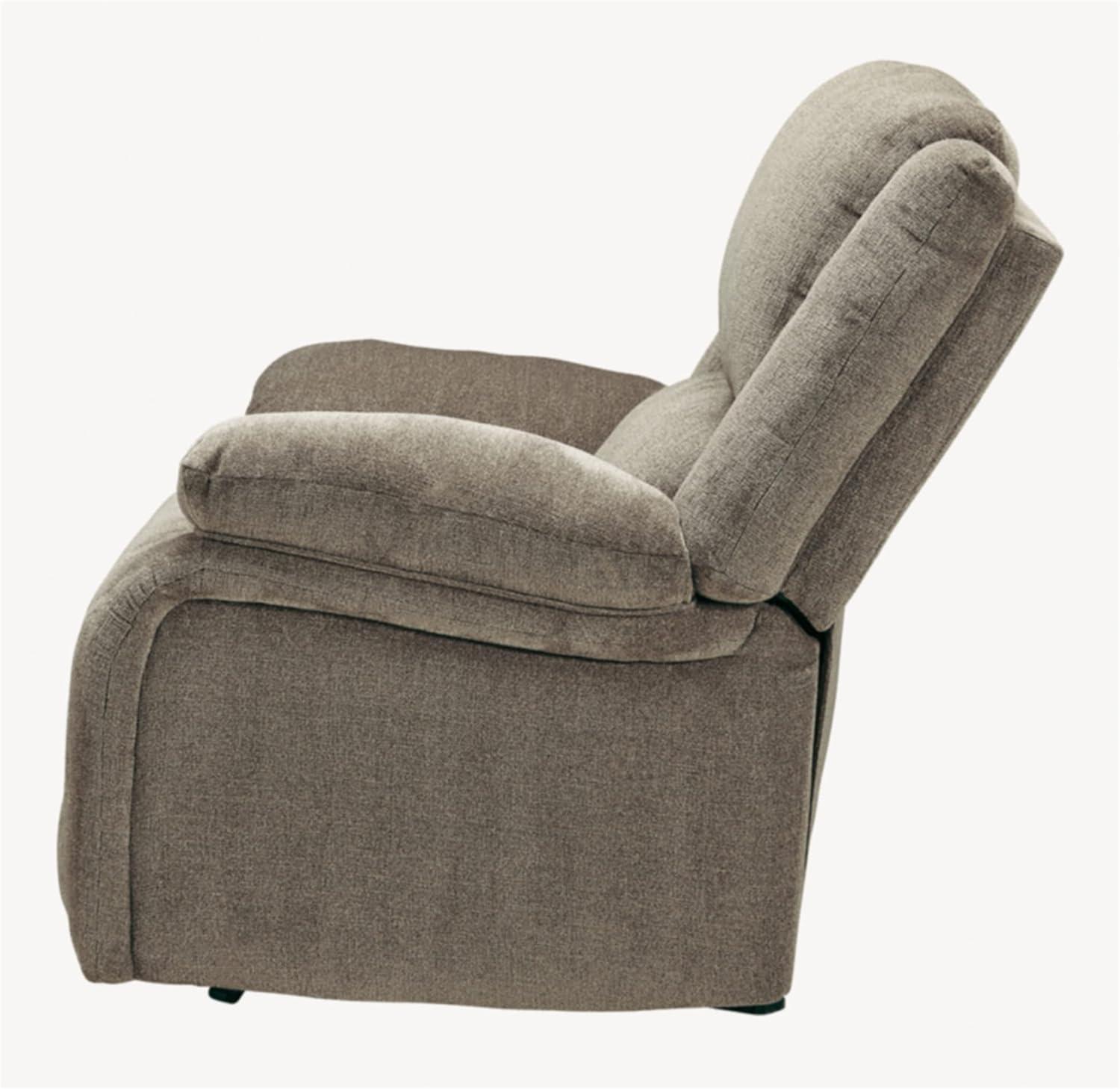 Signature Design by Ashley Draycoll Chenille Oversized Rocker Recliner Beige