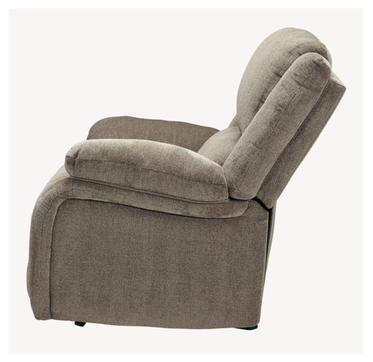 Signature Design by Ashley Draycoll Chenille Oversized Rocker Recliner Beige