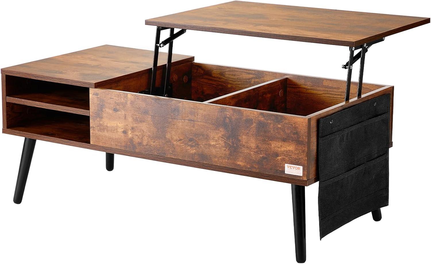 George Oliver George Oliver Lift Top Coffee Table 39.4 in Rectangle Coffee Table for Living Room Brown