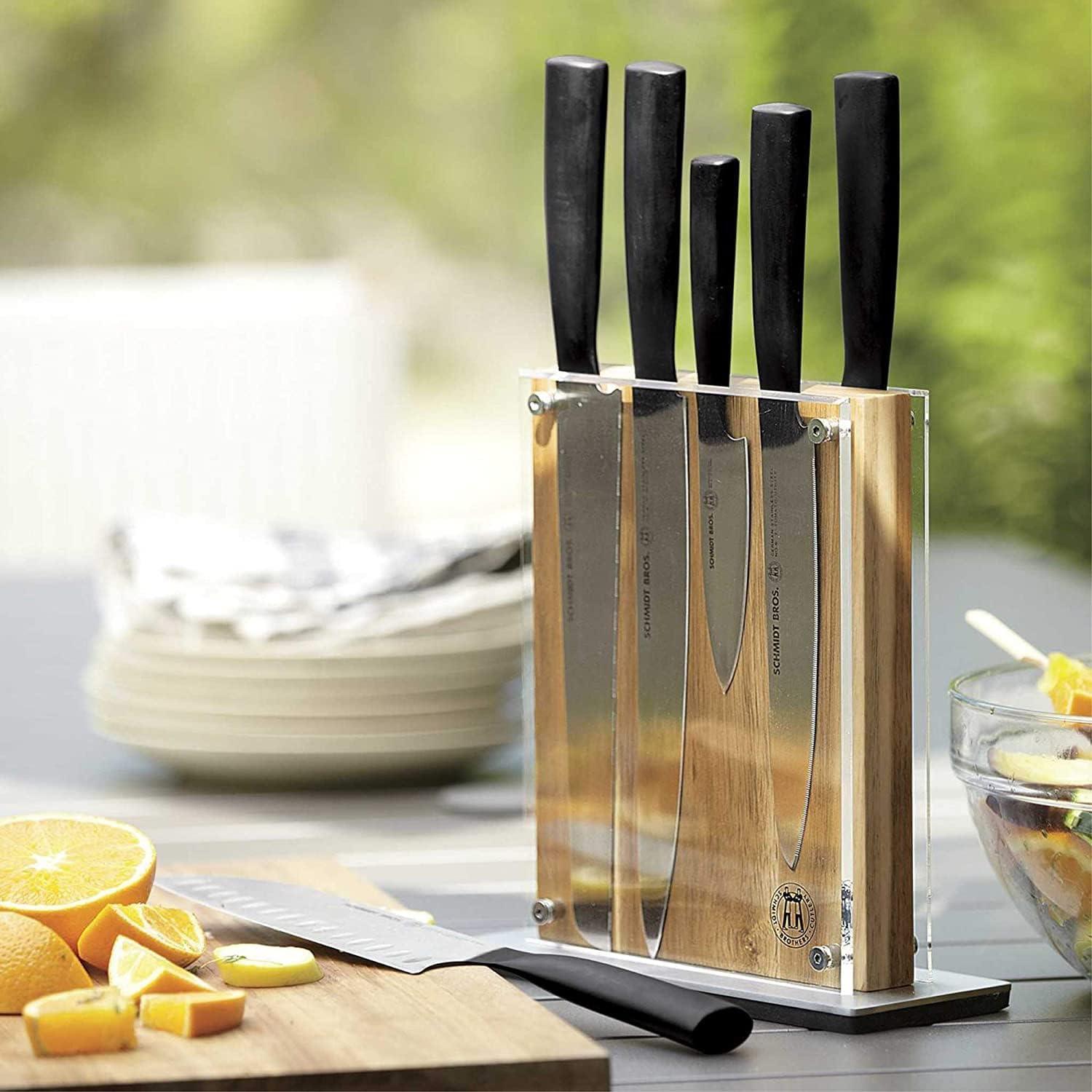 Schmidt Brothers ® Acacia Midtown Knife Block