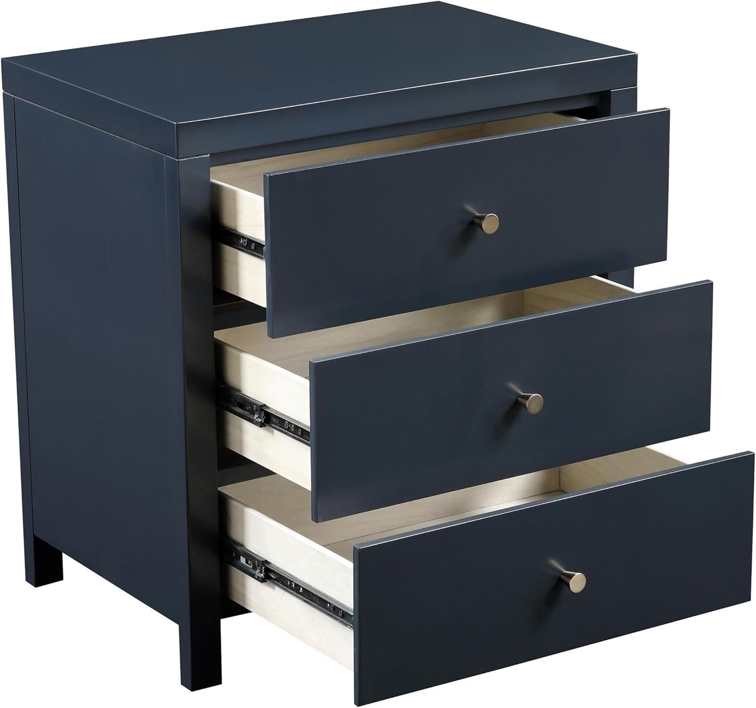 Comfort Pointe Nolan 3 Drawer Nightstand